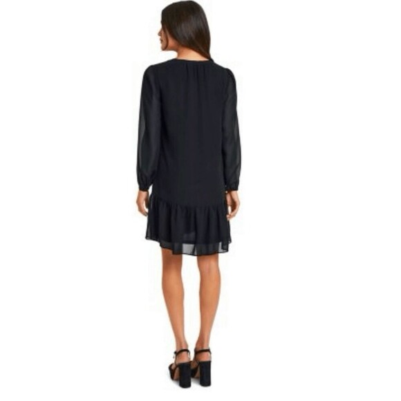 Draper James Plus Size Black Long Sleeve Loose Fit Flowy Shift Dress. Size XXL. - Picture 3 of 7